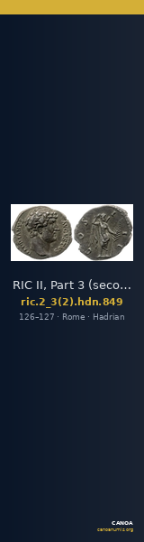 RIC II, Part 3 (second edition) Hadrian 849 — CANOA