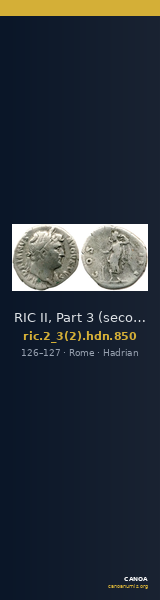 RIC II, Part 3 (second edition) Hadrian 850 — CANOA