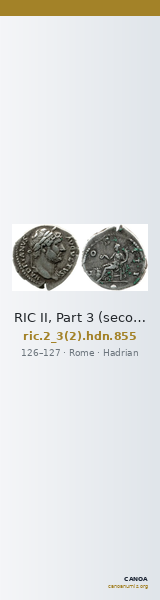 RIC II, Part 3 (second edition) Hadrian 855 — CANOA