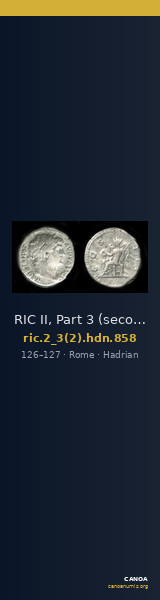 RIC II, Part 3 (second edition) Hadrian 858 — CANOA