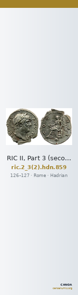 RIC II, Part 3 (second edition) Hadrian 859 — CANOA