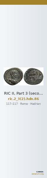 RIC II, Part 3 (second edition) Hadrian 86 — CANOA