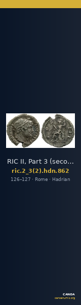 RIC II, Part 3 (second edition) Hadrian 862 — CANOA