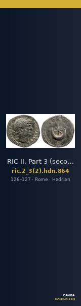 RIC II, Part 3 (second edition) Hadrian 864 — CANOA