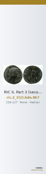 RIC II, Part 3 (second edition) Hadrian 867 — CANOA
