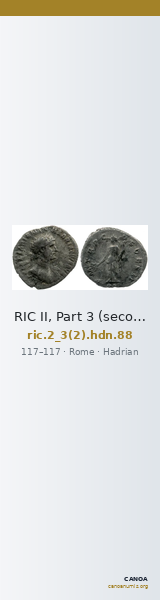 RIC II, Part 3 (second edition) Hadrian 88 — CANOA