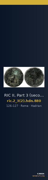 RIC II, Part 3 (second edition) Hadrian 880 — CANOA