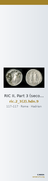 RIC II, Part 3 (second edition) Hadrian 9 — CANOA