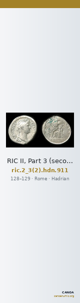 RIC II, Part 3 (second edition) Hadrian 911 — CANOA