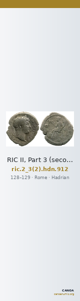 RIC II, Part 3 (second edition) Hadrian 912 — CANOA