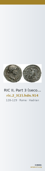 RIC II, Part 3 (second edition) Hadrian 914 — CANOA