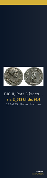 RIC II, Part 3 (second edition) Hadrian 914 — CANOA