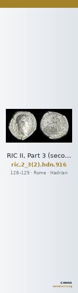 RIC II, Part 3 (second edition) Hadrian 916 — CANOA