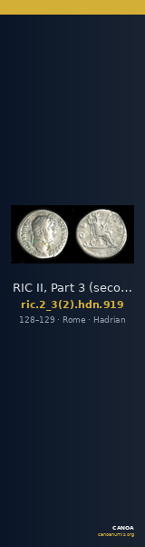 RIC II, Part 3 (second edition) Hadrian 919 — CANOA