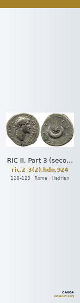 RIC II, Part 3 (second edition) Hadrian 924 — CANOA