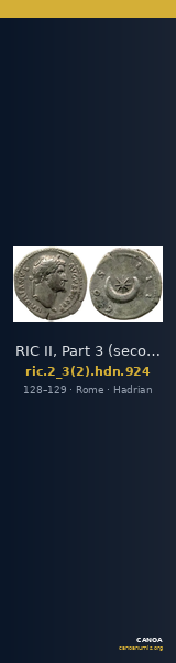 RIC II, Part 3 (second edition) Hadrian 924 — CANOA