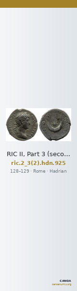 RIC II, Part 3 (second edition) Hadrian 925 — CANOA