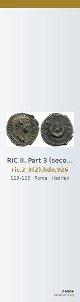 RIC II, Part 3 (second edition) Hadrian 926 — CANOA