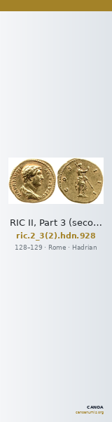 RIC II, Part 3 (second edition) Hadrian 928 — CANOA