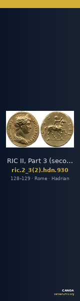 RIC II, Part 3 (second edition) Hadrian 930 — CANOA