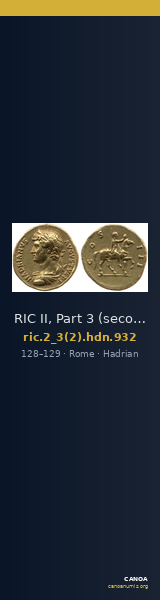 RIC II, Part 3 (second edition) Hadrian 932 — CANOA