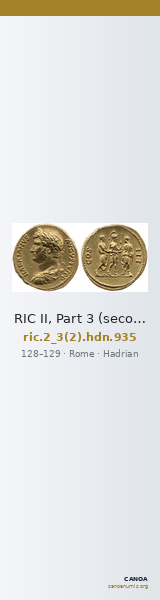 RIC II, Part 3 (second edition) Hadrian 935 — CANOA