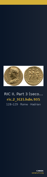 RIC II, Part 3 (second edition) Hadrian 935 — CANOA