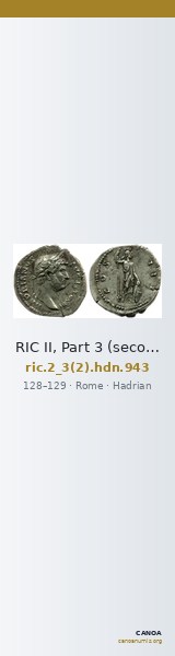 RIC II, Part 3 (second edition) Hadrian 943 — CANOA