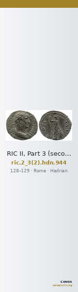 RIC II, Part 3 (second edition) Hadrian 944 — CANOA