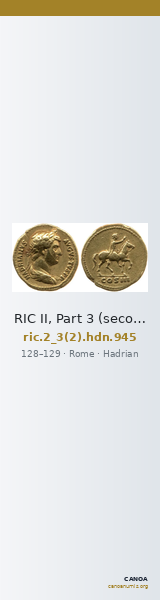 RIC II, Part 3 (second edition) Hadrian 945 — CANOA