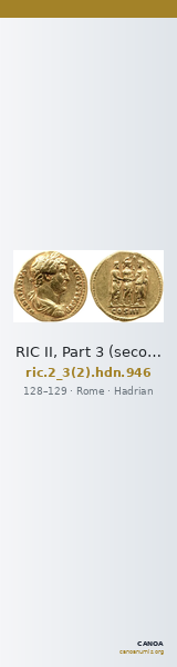 RIC II, Part 3 (second edition) Hadrian 946 — CANOA
