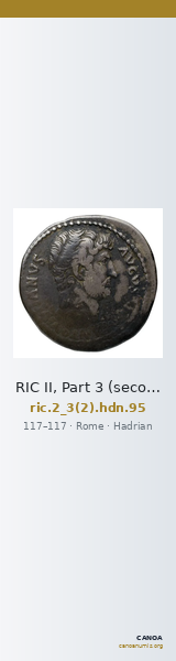 RIC II, Part 3 (second edition) Hadrian 95 — CANOA