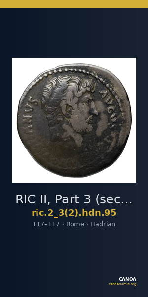 RIC II, Part 3 (second edition) Hadrian 95 — CANOA