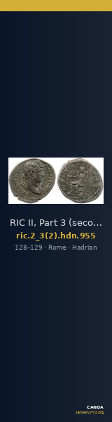 RIC II, Part 3 (second edition) Hadrian 955 — CANOA