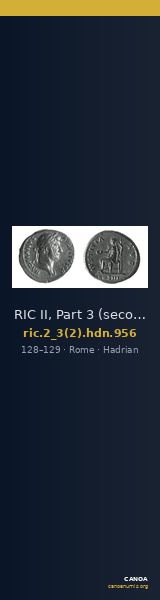 RIC II, Part 3 (second edition) Hadrian 956 — CANOA