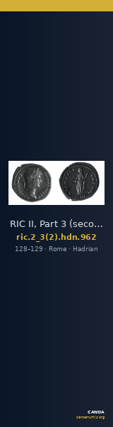 RIC II, Part 3 (second edition) Hadrian 962 — CANOA