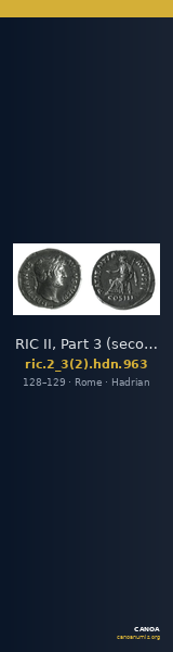 RIC II, Part 3 (second edition) Hadrian 963 — CANOA