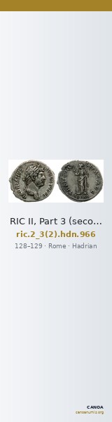 RIC II, Part 3 (second edition) Hadrian 966 — CANOA