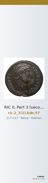 RIC II, Part 3 (second edition) Hadrian 97 — CANOA