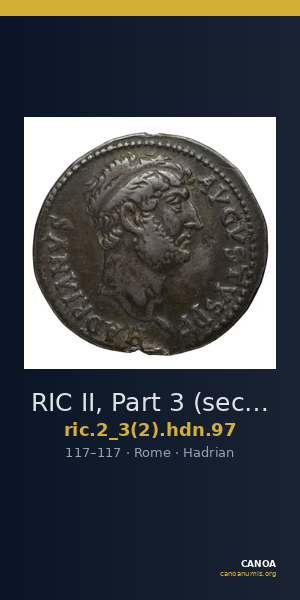 RIC II, Part 3 (second edition) Hadrian 97 — CANOA