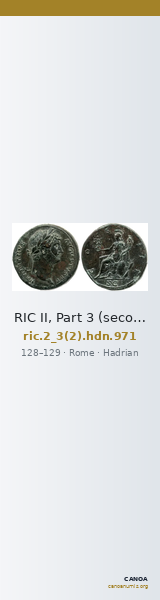 RIC II, Part 3 (second edition) Hadrian 971 — CANOA