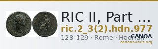 RIC II, Part 3 (second edition) Hadrian 977 — CANOA