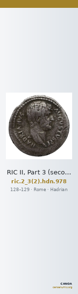 RIC II, Part 3 (second edition) Hadrian 978 — CANOA