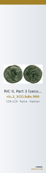 RIC II, Part 3 (second edition) Hadrian 990 — CANOA
