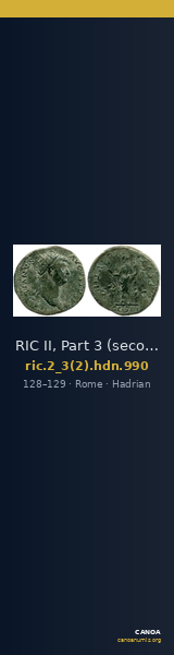 RIC II, Part 3 (second edition) Hadrian 990 — CANOA