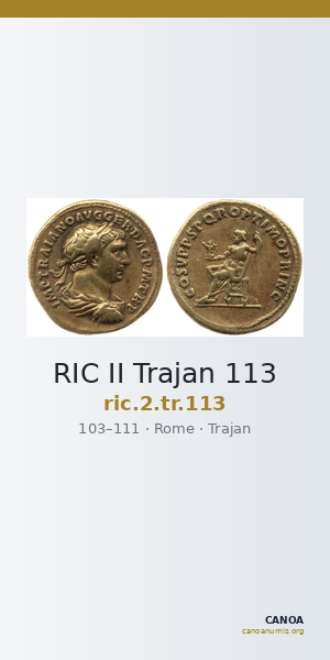 RIC II Trajan 113 — CANOA