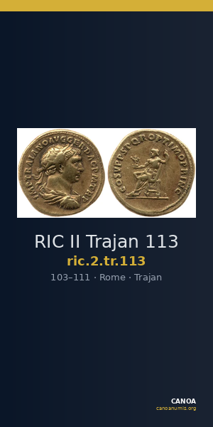 RIC II Trajan 113 — CANOA