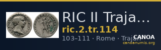 RIC II Trajan 114 — CANOA