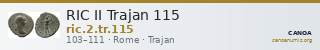 RIC II Trajan 115 — CANOA