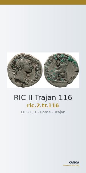 RIC II Trajan 116 — CANOA